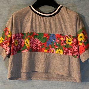 Melody Ehsani floral crop-top